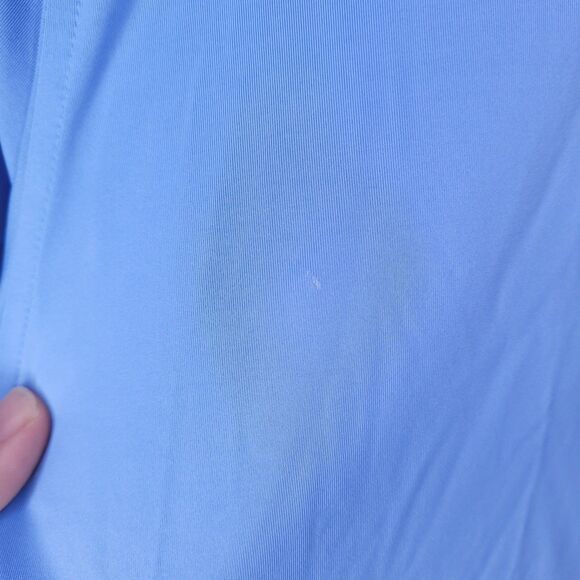 Footjoy Polo Shirt Mens Medium Blue Golf Performance Activewear - Picture 4 of 14